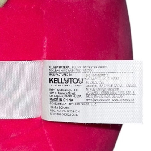 Squishmallow 8” Lizette the pink Caticorn with rainbow Mane and Belly Plush - Picture 9 of 12